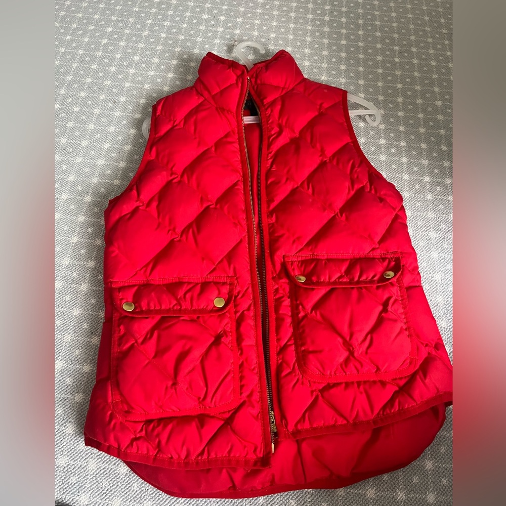 J Crew Cherry Red Vest Size XS